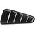Rear Quarter Side Window Louvers | 2005-2009 Ford Mustang