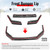 OI Style Carbon Fiber Front Bumper Lip Spoiler Air Dam Chin 3PCS | 2015-2021 WRX STI