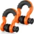 ORANGE Front or Rear Tow Off Road Tow Hooks Heavy Duty 3/4 Inch D Ring Shackle 