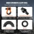 BLACK/RED Front or Rear Off Road Tow Hooks Heavy Duty 3/4 Inch D Ring Shackle 