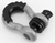SILVER/BLACK Front or Rear Off Road Tow Hooks Heavy Duty 3/4 Inch D Ring Shackle 