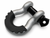 SILVER/BLACK Front or Rear Off Road Tow Hooks Heavy Duty 3/4 Inch D Ring Shackle 