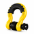 YELLOW/BLACK Front or Rear Off Road Tow Hooks Heavy Duty 3/4 Inch D Ring Shackle 