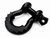 BLACK Front or Rear Off Road Tow Hooks Heavy Duty 3/4 Inch D Ring Shackle 