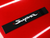 SUPRA script with Colored Logo Vanity Plate Delete Engraved Gloss Black Acrylic