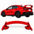 Ignition Red #DCK TYPE R Style Rear Trunk Lid Deck Wing | 2022-2026 Subaru WRX