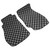 Black Gray Plaid Front & Rear Floor Mats Polypropylene | 2003-2009 Nissan 350z Z33
