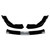 Gloss Black Front Bumper Lip Chin Spoiler PP 3-Pcs | 2011-2014 Subaru WRX/STI