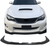 Front Bumper Lip Chin Spoiler Black | 2011-2014 Subaru WRX/STI