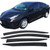 Polycarbonate Slim Window Visors Rain Guard Deflectors | 2016-2022 Toyota Prius/Prius Prime
