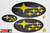 High Gloss 5d Carbon Fiber - Precut Emblem Overlays Front/Rear (12-16 Impreza 2.0i)