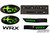 GIFT PACK - GLOSS black WRX, Symmetrical AWD, GLOSS black fender, GREEN front/rear emblem "stars" (2015-2021 WRX)