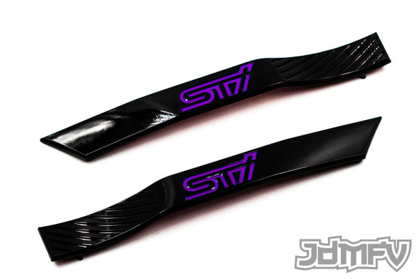 STI Fender Badge Garnish - Gloss Black / Purple (2008-2014 STI)