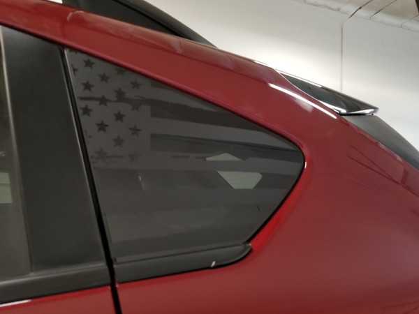 Distressed American Flag Quarter Window Decal (2018-2021 Crosstrek)