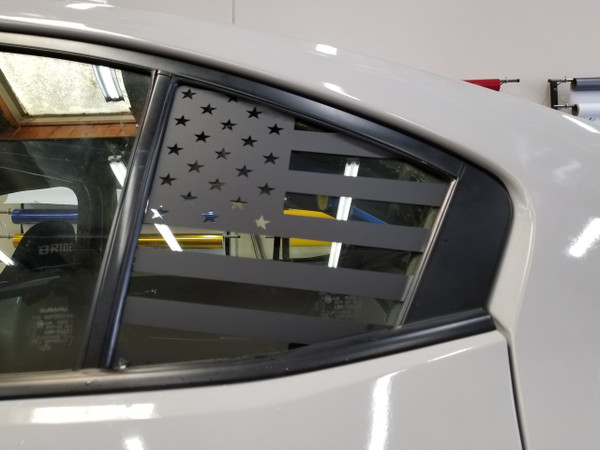 American Flag Quarter Window Decal (2017-2020 Impreza Sedan)