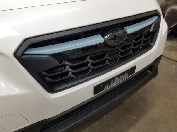 Cool Gray Khaki ABS Plastic Grille  Accent Trim Covers Winglets (2018-2020 Crosstrek)