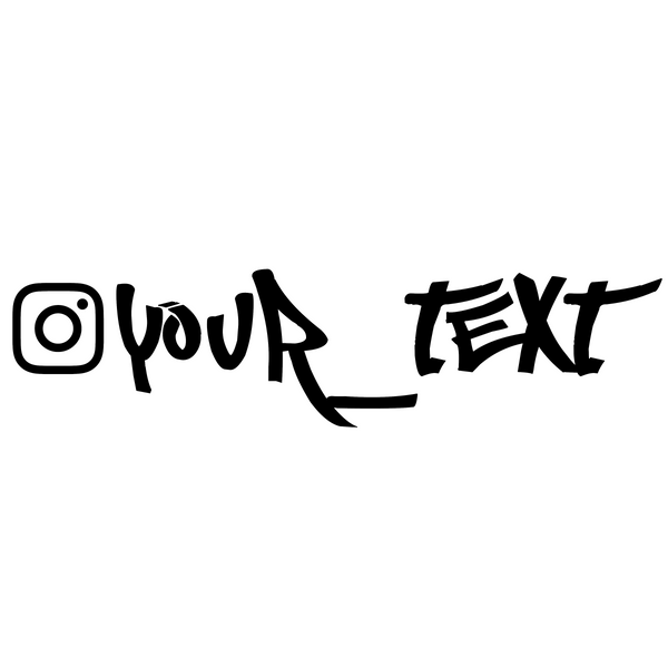  V5 - Custom Instagram Name - DECAL