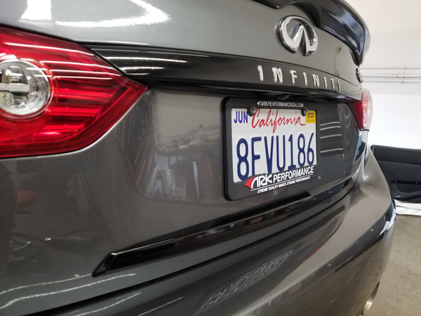 Trunk Chrome Delete with Lettering Cutout  (14-17 Q50)