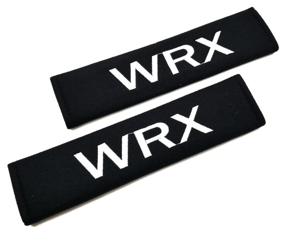 WRX Soft Touch Fabric Seat Belt Shoulder Pads Cover - White