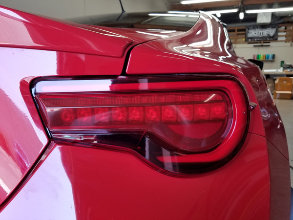 Red Tail Light Overlays Tint (17-20 BRZ/GT86)