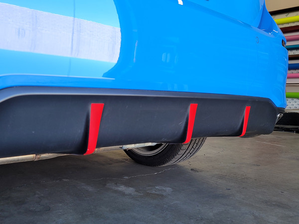 Rear Diffuser Pin Stripe kit (2022 Civic Hatchback)