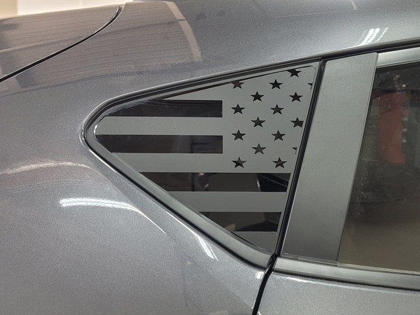American Flag Quarter Window Decal (2024+ Crosstrek)
