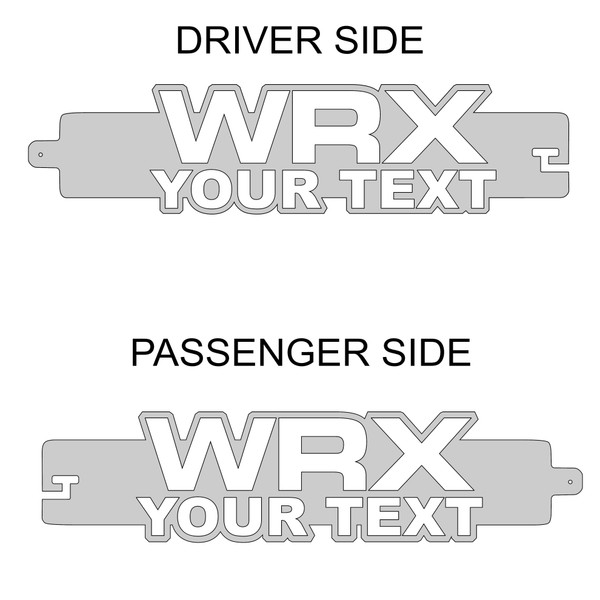 WRX Custom Door Prop with Your Text (1/4" ThIckness)