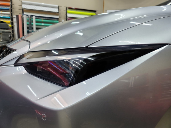 Blackout Amber Delete Head Light Overlays Wrap (2021-2023 Lexus IS/ISF)