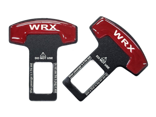 2pcs - Car Seat Belt Buckle Alarm Stopper Clip - Red WRX