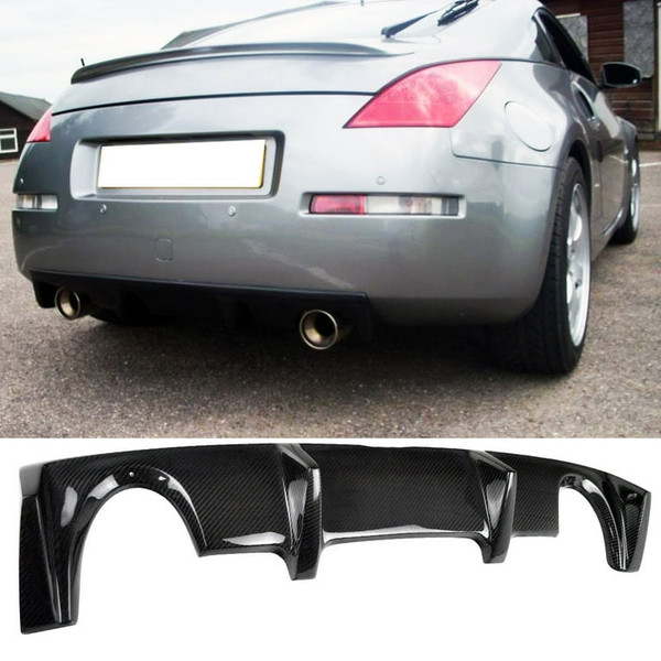 Carbon Fiber Rear Bumper Diffuser Lip | 2003-2009 Nissan 350Z Z33 