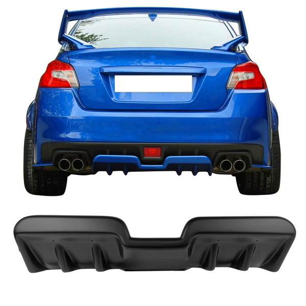 Rear Lower Bumper Diffuser - Matte Black | 2015-2021 Subaru WRX/STI