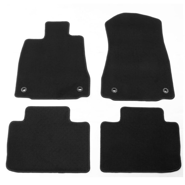 Black Front & Rear Floor Mats Nylon | 2014-2025 Lexus IS250/IS300/IS350