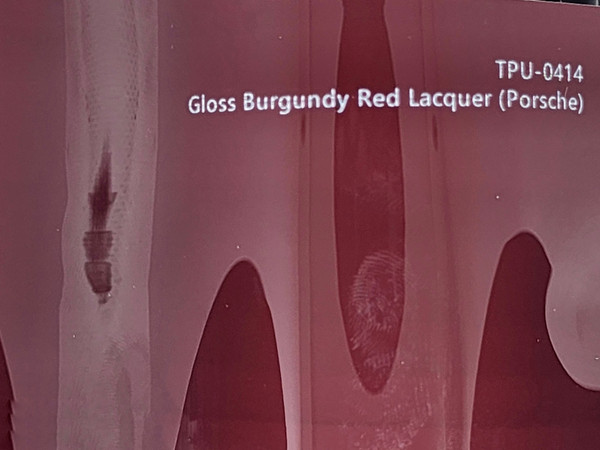 Hybrid PPF Gloss Burgundy Red Lacquer- Dry Install