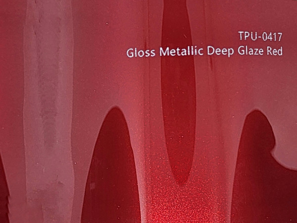 Hybrid PPF Gloss Metallic Deep Glaze Red- Dry Install
