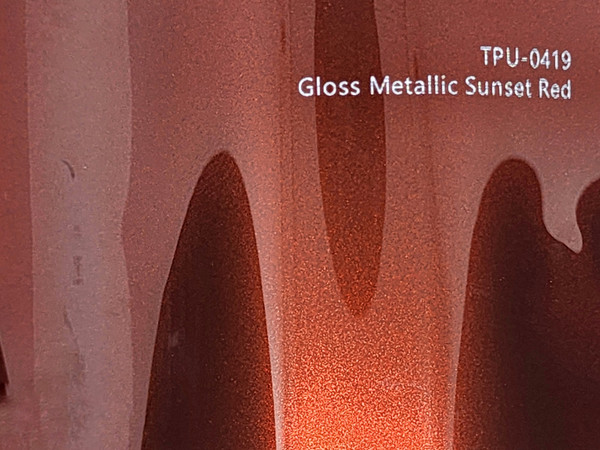 Hybrid PPF Gloss Metallic Sunset Red- Dry Install