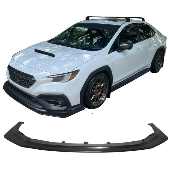 JDM6 Style Unpainted Front Bumper Lip Spoiler PU  | 2022-2026 Subaru WRX
