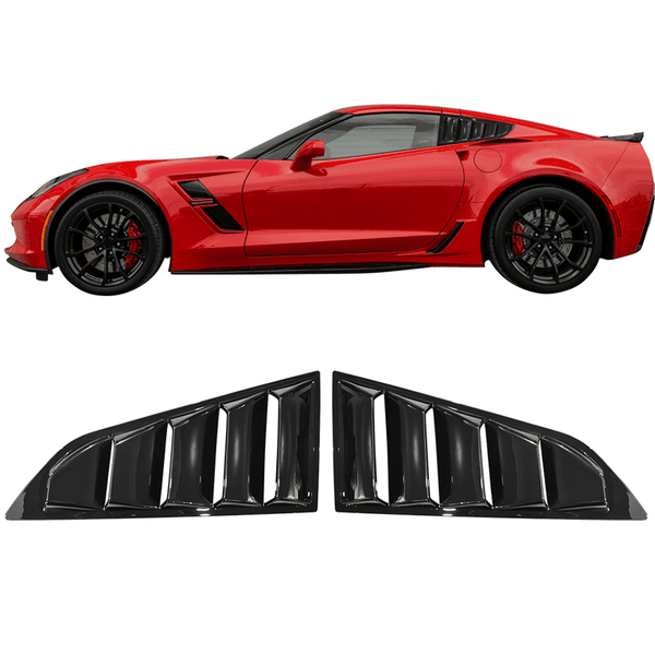 Rear Quarter Side Window Louvers | 2014-2019 Chevrolet Corvette