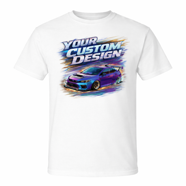 Your Custom Graphics DTF Printed on T-Shirt - White (5 Minimum)