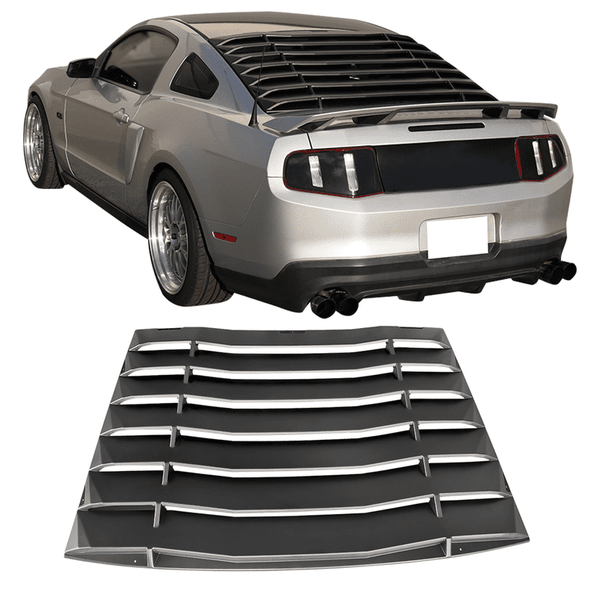 Rear Window Louvers ABS | 2005-2014 Ford Mustang