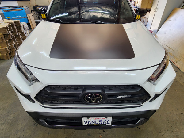 Hood stripe Wrap kit graphic - Type A | 2019-2025 Toyota Rav4