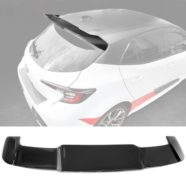 Rear Roof Window Spoiler Wing Painted #218 Attitude Black Metallic | 2019-2026 Toyota Corolla Hatchback/GR