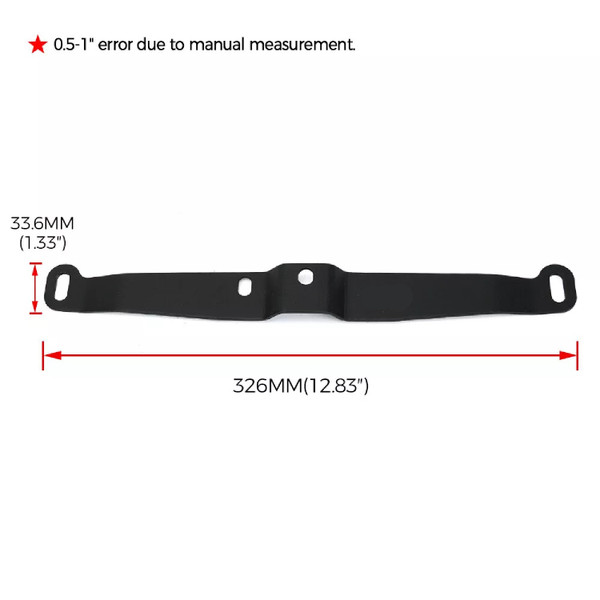 Horn Mounting Bracket For Dual Horns Black Stainless Steel | 2015-2021 Subaru WRX/STI