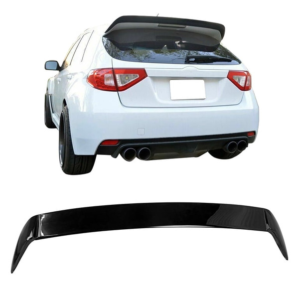 Gloss Black  Roof Spoiler Gurney Flap - FRP (2008-2014 WRX / STI)