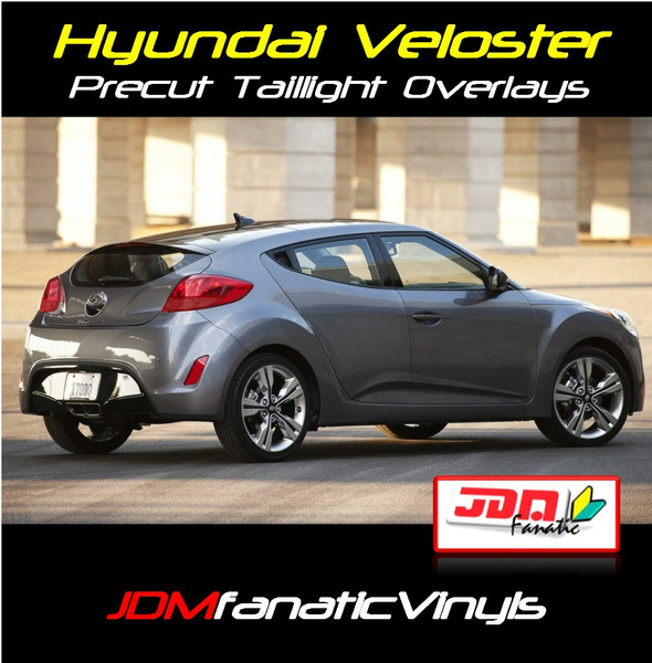 20122013 Hyundai Veloster Smoked Tail Light Overlays Tint