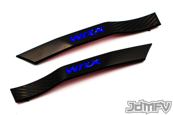 WRX Fender Badge Garnish - Satin Black / Blue (2008-2014 WRX)