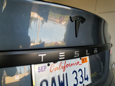 Topfit Rear Chrome Trim Insert for Tesla//Chrome Trim Inserts Compatible Model S