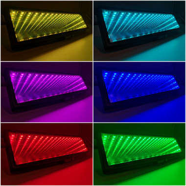 LED Infinity Galaxy Rear View Mirror Clip On Flat Broadway 280mm ...