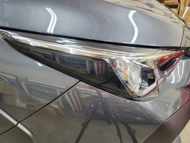 Dark Smoke Headlight Amber Blackout Vinyl Overlay Kit For 2018-2021 Chevy Traverse