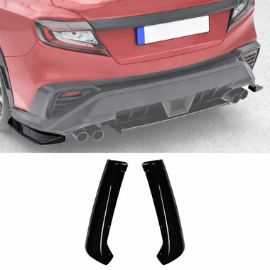 Gloss Black STI Style Rear Spats Apron ABS | 2022-2026 Subaru WRX ...