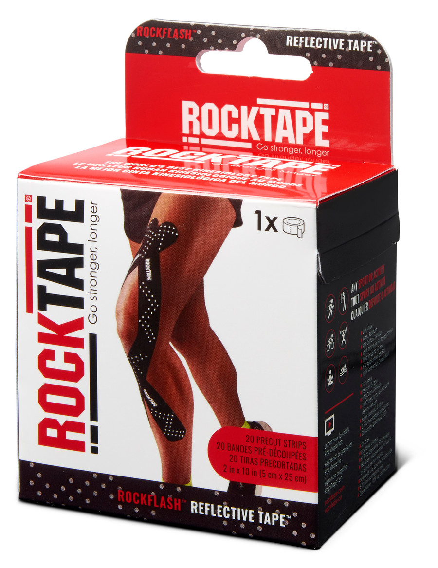 RockFlash Pre-Cut Reflective Kinesiology Tape 